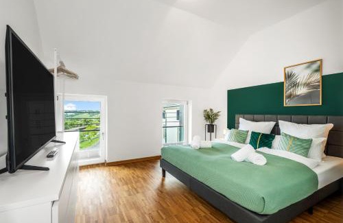 Frauenland Apartment | DND Design Loft I 170qm I Parken I Balkon I Workstation I Netflix I Kaffee I Waschmaschine I Trockner I Xbox I Ausblick