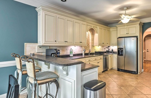 Mount Gilead Villa | Dock & Fire Pit: Mt Gilead Villa on Lake Tillery