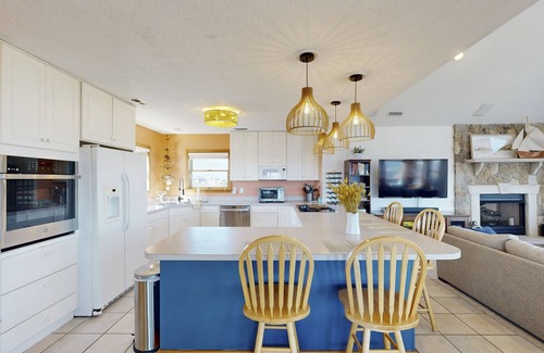 Avon House | Dreamy beach home with ocean and sound views, beach access, private hot tub