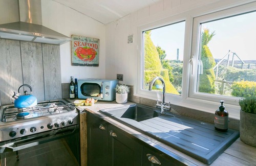 Llanerchymedd Cottage | Easter Cabin - a remote that sleeps 4 guests in 2 bedrooms