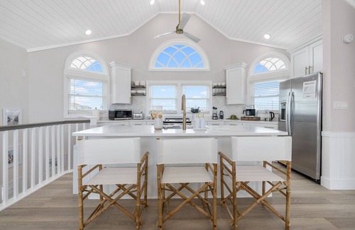 Waves House | Elegant Updated Oceanfront Home w/Pool & Hot Tub - Fast WIFI & Dog Friendly!