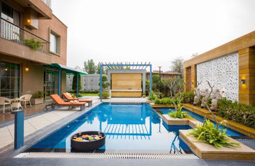 Jamwa Ramgarh Villa | ELIVAAS Noahs Ark 3 BHK Villa with Pvt Pool, Garden & Gazebo