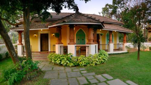 Chorao Villa | ELIVAAS Terra Rosa Portuguese-styled 4-BHK Villa With Private Pool, Garden, Veranda & Sit-out Area