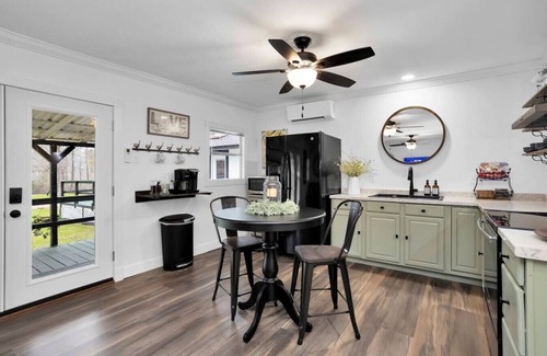 Montgomery Cottage | Entire Cottage Getaway | Pond Fire Pit Deck