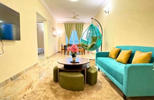 Serilingampally Apartment | Evara Grand Vista - Fully Equipped 3BHK near AMB