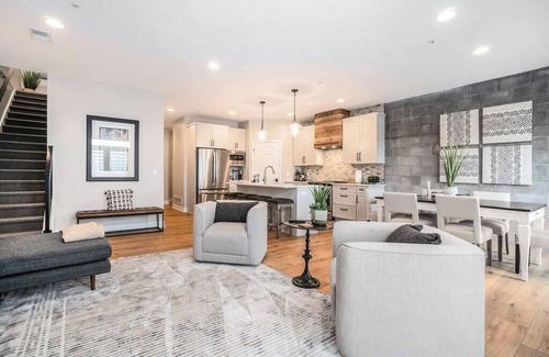 Holland Condo | Evelyn 202: Spacious Downtown Retreat with Private Deck & Balcony