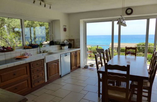 Pinarellu Villa | Exclusive granite villa DIRECTLY on the beach, sea and mountain panorama, pool