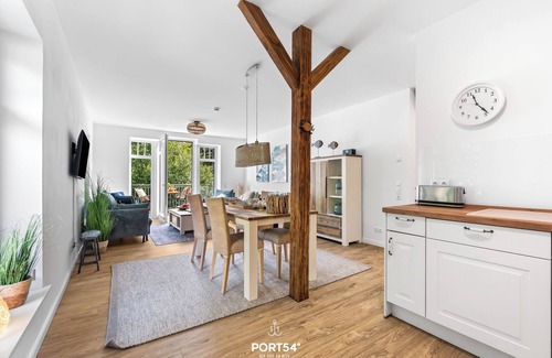 Hedwigenkoog Apartment | Exklusive Wohnung Seehecht mit Balkon, Strandkorb und Wlan