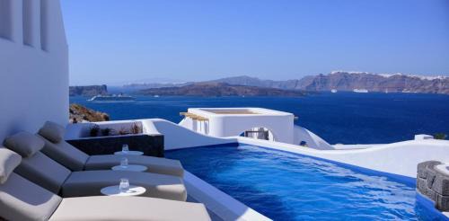 Akrotiri Villa | Exquisite Santorini Villa Villa Luna 3 Bedrooms Breathtaking Sea Views And Private Pool Akrotiri