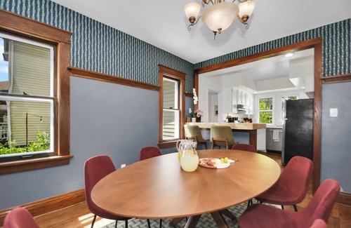 Northshore Triangle House | Family-sized historic home with game room! Walk to ND