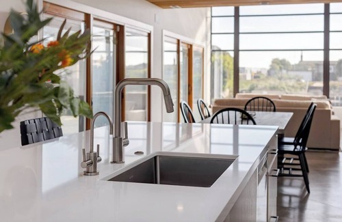 Stinson Beach House | Fantastic Waterfront Escape with Hot Tub, Firepit, Paddleboards, Dock & Bay View