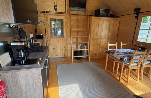 Lugau Cabin | Feriengarten-im-Erzgebirge wooden house in Lugau with playground family vacation ERZ