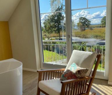 Altwarp House | Ferienhaus Am Hafen 12 Altwarp mit Sauna, Kamin und Wasserblick