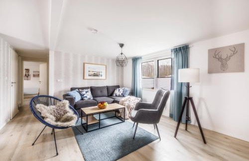 Joachimsthal House | Ferienhaus Waldgeflüster 70 QM I überdachte Terrasse I 2 Schlafzimmer I Strandnah