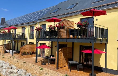 Feilitzsch Apartment | Ferienwohnung im Chaletstil Giebeltraum 115 qm Wellness Fitness Sauna Bergrödelhof