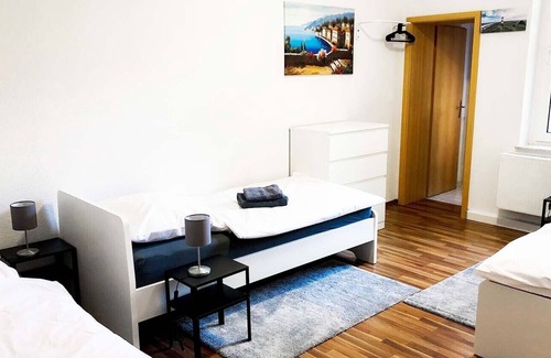 Neupetershain Nord Apartment | Ferienwohnung Np03, 61qm, 2 Schlafzimmer, Max. 5 Personen