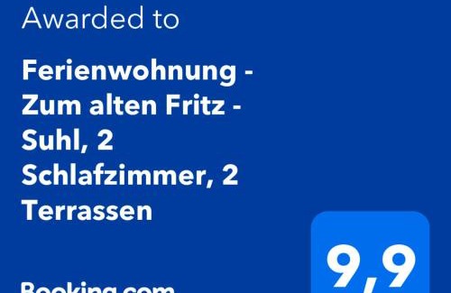 Heinrichs Apartment | Ferienwohnung - Zum alten Fritz - Suhl, 2 Schlafzimmer, 2 Terrassen