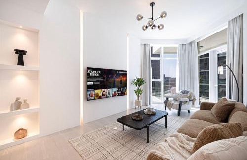 Mirdif Apartment | FIRST CLASS 2BR Luxury Canal & Pool Views