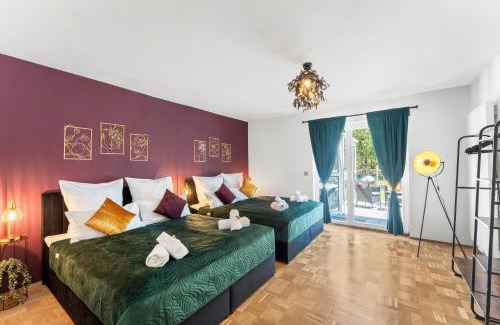 Kuenzell Apartment | flair Apartment Blossom I BBQ I 2xParken I Terrasse I Kaffee I Waschmaschine I Disney plus