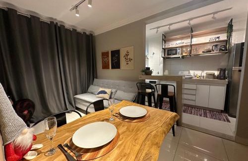 Patrimonio Apartment | Flats Praia Uberlandia - Apt próximo ao Praia Clube - Area de lazer com Portaria 24 horas, piscina, academia, brinquedoteca, churrasqueira e áreas verdes para caminhadas