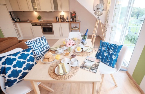 Muritz Apartment | FLEESENTRAUM Premium Apartment - Balcony/Sauna/Fireplace - Golf, pet-friendly