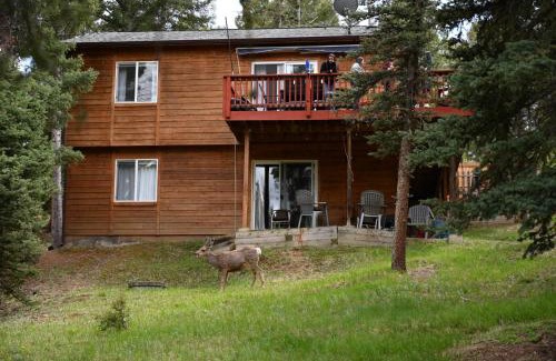Florissant House | Forest Cabin with Deer, Wrap Deck, Close to Fossil Beds, Colorado Wolf and Wildlife Center
