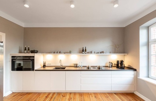 Platschow House | Forest farm in secluded location with fenced 16,000m² park, sauna, fireplace, hot tub in West Mecklenburg