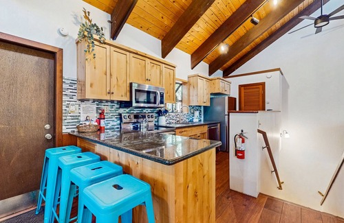 Truckee House | Forest-view home with 3 decks, fast WiFi, pool & hot tub access