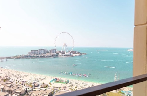 Trade Centre 1 Apartment | FULL SEA VIEW, 2BR-High Floor , POOL, BEACH, JBR