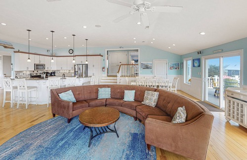 Sandbridge House | Fully-equipped canal-front home w/private outdoor pool, bay, dock, and views