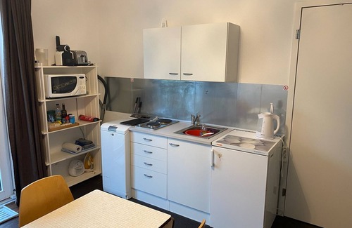 Brunnadern Apartment | Garden studio with free parking in quiet residential area.