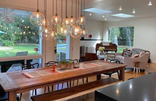 Atherton House | Gated Acre with heated pool, walk to downtown