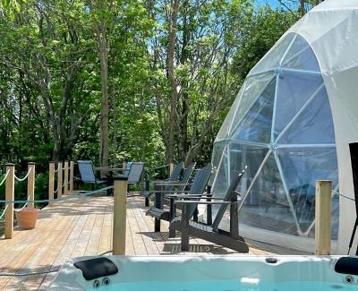 Grand Manan Island Villa | Geodome water view stay on Grand Manan Island