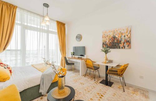 Dubai Apartment | Golf View Studio in Damac Hills - Luxury Living, Exclusive Amenities, by Think Realty