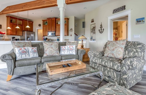 Pacific City House | Gorgeous Pacific City Home has Ocean Views, Game Room with Bar and Pool Table!