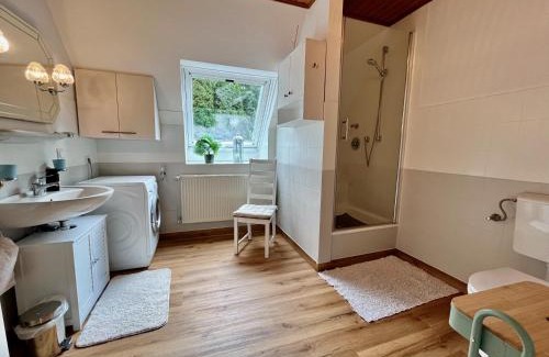 Berge Apartment | Große Ferienwohnung "Idyll" mit Sauna in Alleinlage