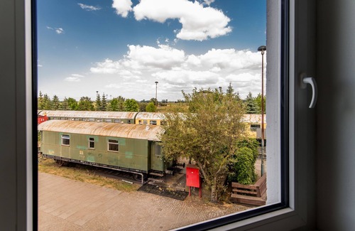 Pasewalk Apartment | Guest house double room 204 - Lokschuppen Pasewalk- Guest houses with double rooms, single rooms and