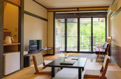 Kyomachi Onsen House | Guest room with reclining bath Japanesestyle roo /Kirishima Kagoshima
