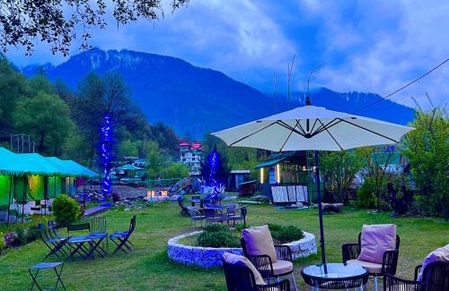 Deoghar Hotel | Himalayan Riverside Swiss Cottages Manali #riverside #big garden #parking #bonffire #music #budget friendly #adventure