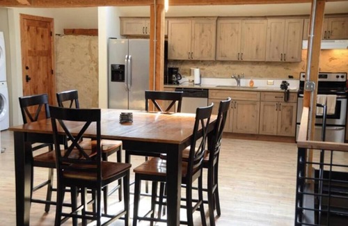 Solon House | Historic 1838 Stone Stable Hayloft rustic restored condominium sleeps 6