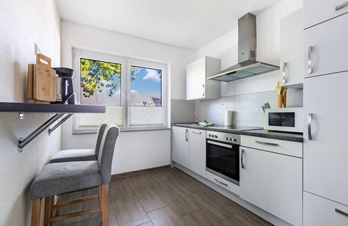 Weddingstedt Apartment | Holiday Apartment 'Wiesenblick 1' with Private Terrace, Private Garden and Wi-Fi