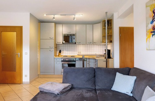 Oberhof Apartment | Holiday Apartment Tannenblick 7-1 with Shared Garden, Balcony and Wi-Fi