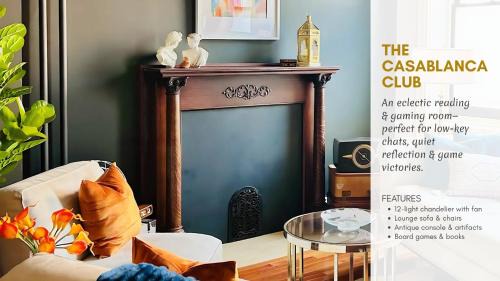 Lancaster Apartment | Hollywood Glam Themed Manor with Sauna for 12-People