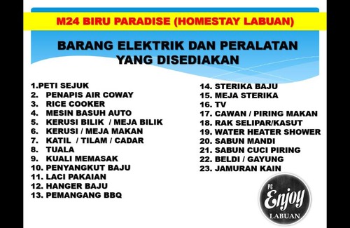 Labuan Apartment | HOMESTAY BIRU BLOK M24 VVIP GROUND FLOOR TAMAN MUTIARA WP Labuan