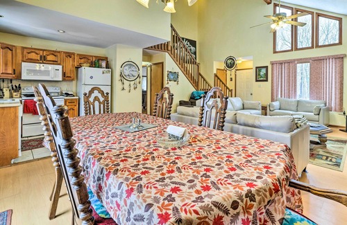 Pocono Mountain Lake Cottage | Hot Tub + Deck: Pet-friendly Poconos Getaway!