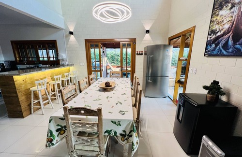 Campos do Jordao Cottage | House in Condominium with Heated Pool, Playground, Hydro, Jacuzzi and Beautiful View.