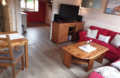 Born auf dem Darss House | Ideal für die Kleine Familie mit Zwei Kindern "blockhaus - de lüt Holt Hus"