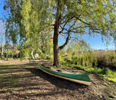 Elsteraue Apartment | Idyllisches Landhaus Taucha mit Gartenzugang