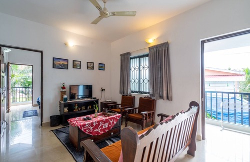Parra Apartment | In Assagaon near Anjuna beach in a 2 bedroom apartment with a private pool