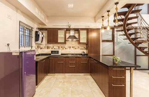 Vyalikaval HBCS Layout Apartment | Ivory Petal Penthouse 3BHK in Bangalore by Homeyhuts